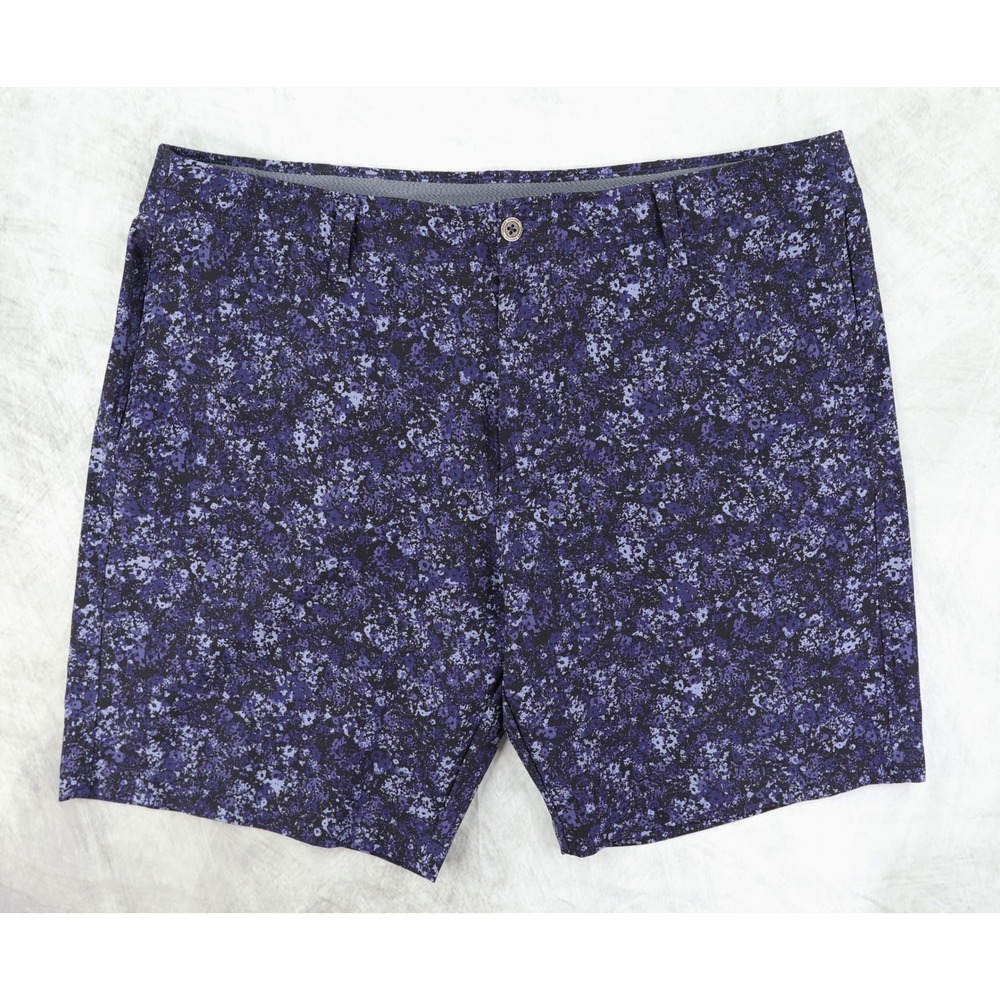 Under Armour Golf Shorts Mens 40 Blue Floral Camo Performance 1377303